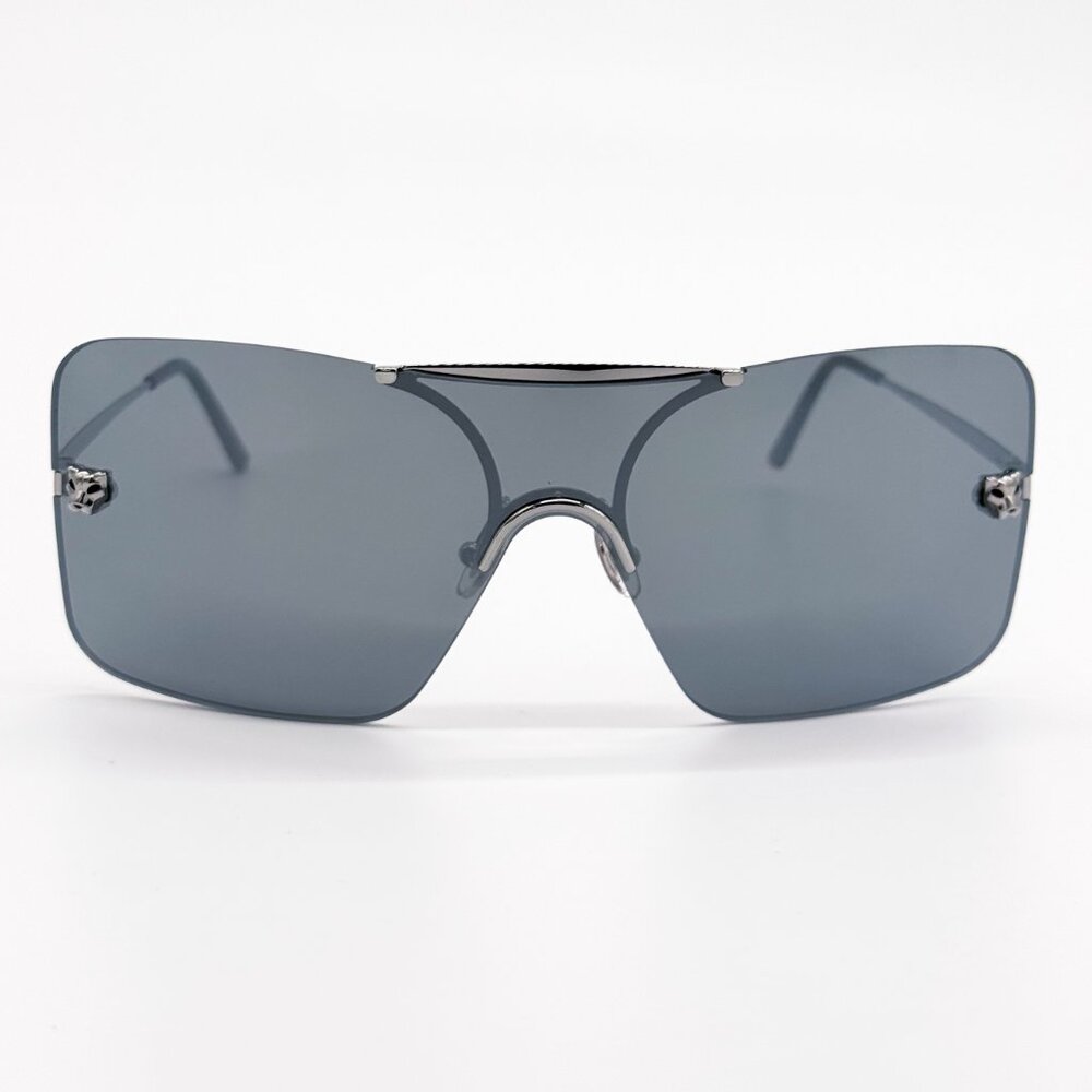 NEW CARTIER CT0023S 001 UNISEX SILVER SUNGLASSES CT0023S 001